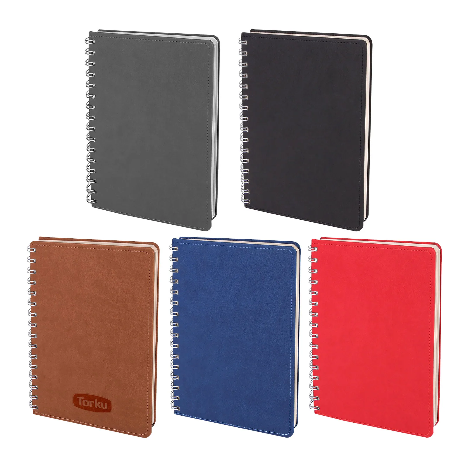 BATIKENT KAHVERENGİ SPİRALLİ TARİHSİZ DEFTER (15X21 CM)