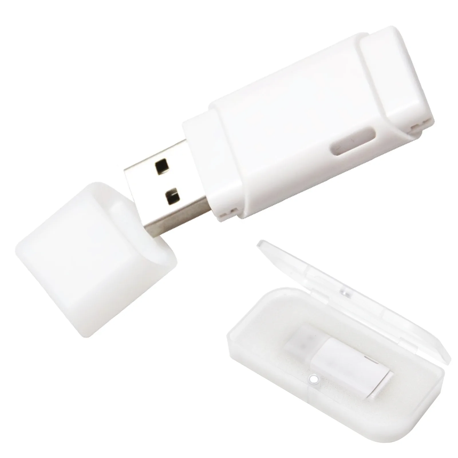 UYGUR BEYAZ PLASTİK USB BELLEK (64 GB)