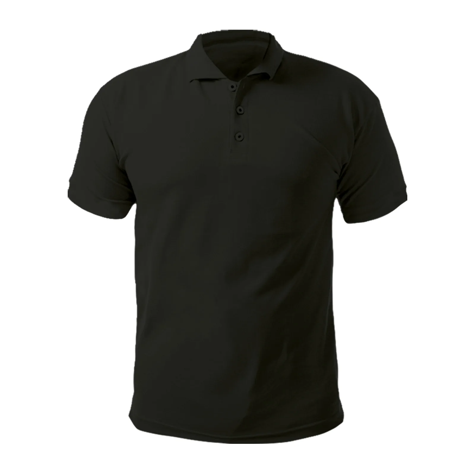 AÇELYA SİYAH XXL POLO YAKA TİŞÖRT