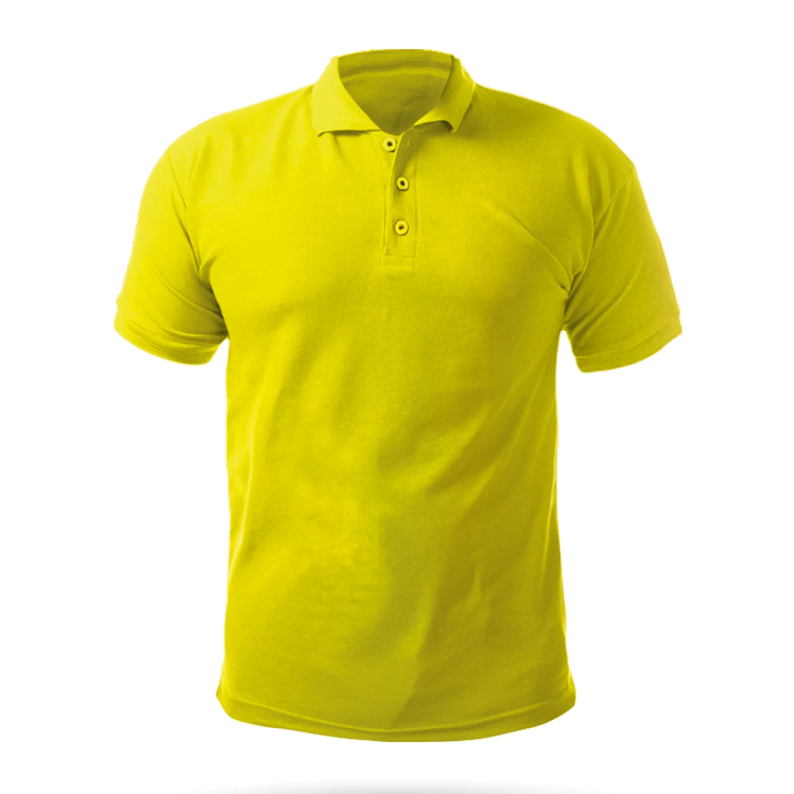 AÇELYA SARI XXL POLO YAKA TİŞÖRT